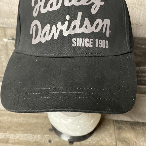 Harley Davidson Since 1903 Motorcycles Baseball Hat Black Adjustable Women’s Cap - Picture 3 of 12